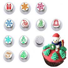 Sada trezírovacích špiček s vánočními motivy (12 ks)