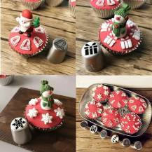 Sada trezírovacích špiček s vánočními motivy (12 ks)