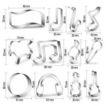 Sada vykrajovátek Hudební nástroje (12 ks)