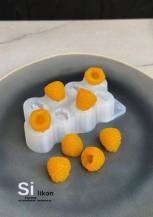 SilikonForms silikonová forma 3D Maliny (na 8 ks)