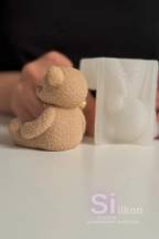 SilikonForms silikonová forma 3D Medvídek s mašlí