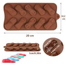 Silikonová forma na čokoládu Auta