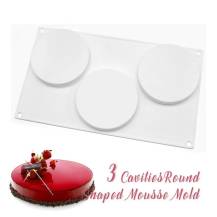 Silikonová forma na pečení/na mražené dezerty Kruhy (na 3 ks)