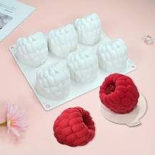 Silikonová forma na pečení/na mražené dezerty Maliny (na 6 ks)