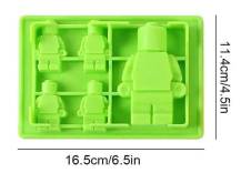 Silikonová forma Stavebnice panáčci (na 5 ks)