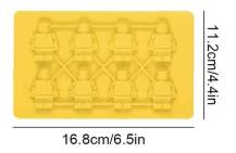 Silikonová forma Stavebnice panáčci (na 8 ks)
