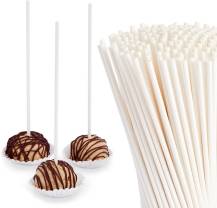 Špejle na lízátka bílé 13 cm (50 ks)