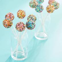 Špejle na lízátka bílé 20 cm (50 ks)