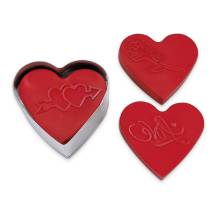 Städter needlepoint Hearts with love motifs (3 interchangeable attachments)