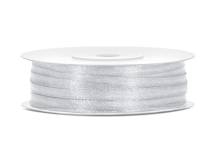 Stříbrná stuha 3 mm x 50 m (1 ks)