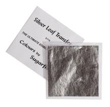 Arkusz transferowy Sugarflair srebrny (8 x 8 cm)