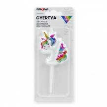 Svíčka s jednoržcem číslo 4