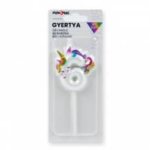 Svíčka s jednoržcem číslo 6