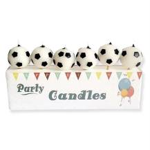 Svíčky Fotbalové míče (6 ks)