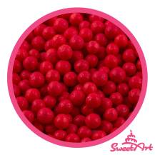 Perles de sucre SweetArt rouges 5 mm (80 g)
