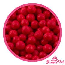 SweetArt sugar pearls red 7 mm (80 g)