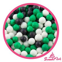 SweetArt sugar pearls Football mix 7 mm (80 g)