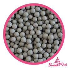 SweetArt sugar pearls silver matte 5 mm (80 g)