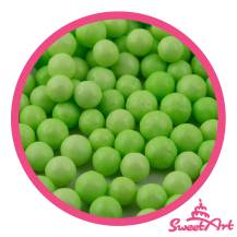 SweetArt cukrové perly světle zelené 7 mm (80 g)