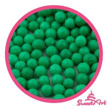 SweetArt cukrové perly vánoční zelené 7 mm (1 kg)