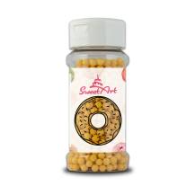 SweetArt cukrové perly zlatožluté matné 5 mm (80 g)