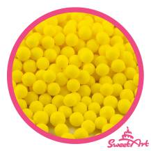 Perles de sucre SweetArt jaunes 5 mm (80 g)