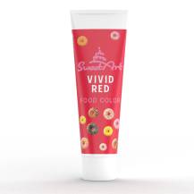 SweetArt gél színes tubus Vivid Red (30 g)