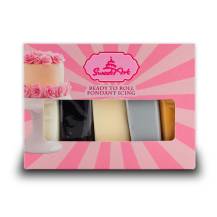 SweetArt potahovací a modelovací hmoty vanilkové Basic mix (5x100 g)