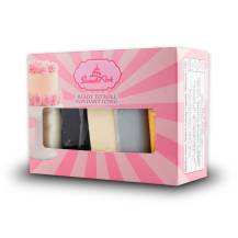 SweetArt potahovací a modelovací hmoty vanilkové Basic mix (5x100 g)