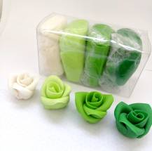 SweetArt potahovací a modelovací hmoty vanilkové bílá a zelená (4x100 g)