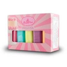 SweetArt potahovací a modelovací hmoty vanilkové Neon mix (5x100 g)