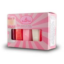 SweetArt potahovací a modelovací hmoty vanilkové Valentine mix (5x100 g)