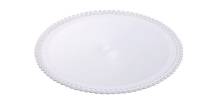 Cake mat plastic white circle 30 cm (1 pc)