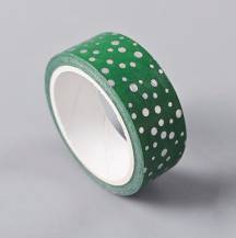 Vánoční papírová lepicí páska 10 (1,5 cm x 5 m)