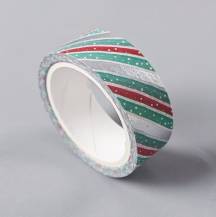 Vánoční papírová lepicí páska 6 (1,5 cm x 5 m)