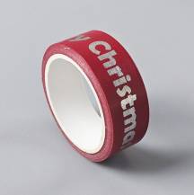 Vánoční papírová lepicí páska 8 (1,5 cm x 5 m)