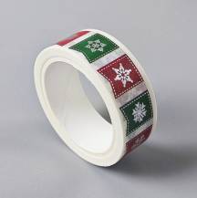 Vánoční papírová lepicí páska 9 (1,5 cm x 5 m)