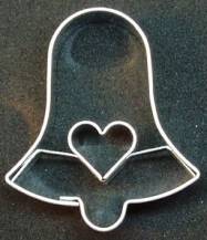 Cutter Heart in a bell 4.4 cm