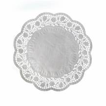 Wimex Decorative lace white round 30 cm (6 pcs)