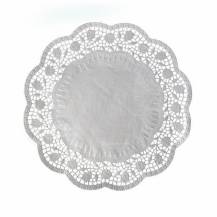 Wimex Decorative lace white round 32 cm (6 pcs)