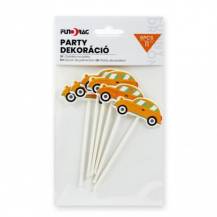Zápich do dortu Auta (6 ks)