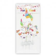 Zápich do dortu Jednorožci (5 ks)