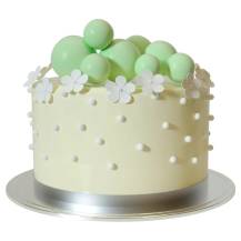 Zapichovací dekorace Koule světle zelené různé velikosti (20 ks)