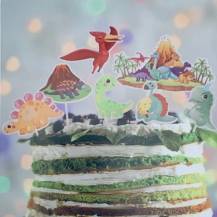 Zapichovací dekorace na dort Dinosauři (7 ks)