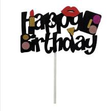 Zápich do dortu Happy Birthday s make-upem