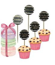 Punch-in decorations for wish muffins / 5 pcs